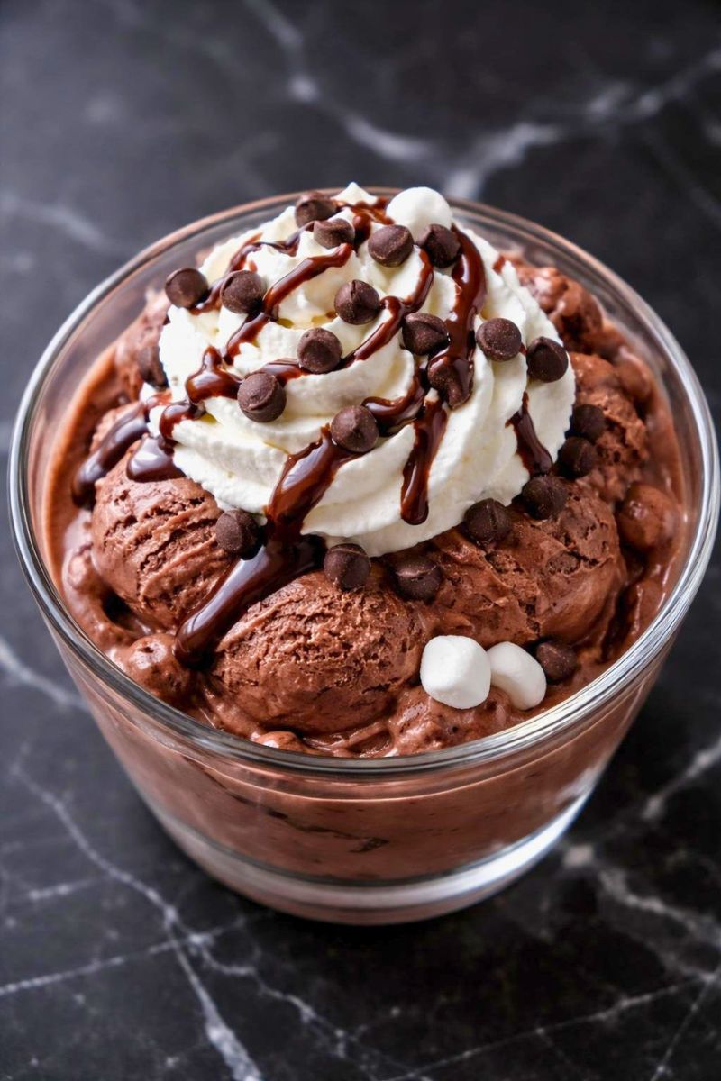 Ninja Creami Frozen Hot Chocolate Ice Cream Recipe