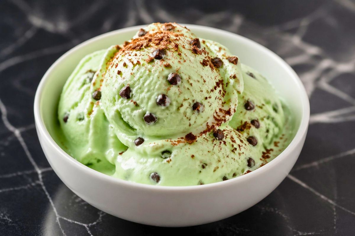 Ninja Creami Mint Chocolate Chip Protein Ice Cream Recipe - Millie