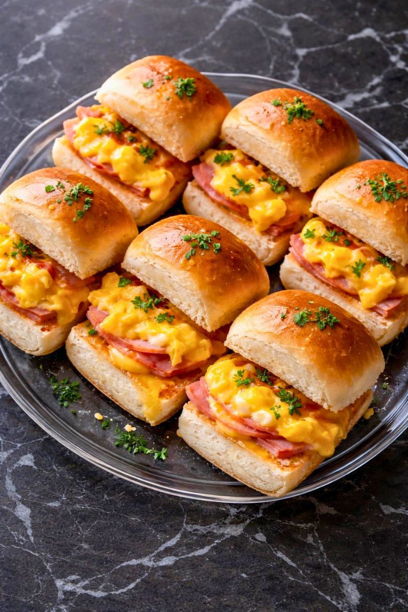 Tasty Hawaiian Roll Breakfast Sandwiches Recipe