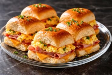 Tasty Hawaiian Roll Breakfast Sandwiches Recipe