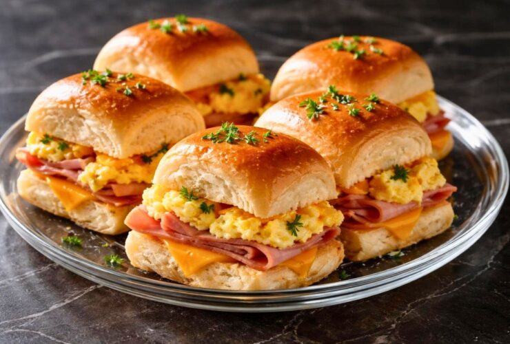 Tasty Hawaiian Roll Breakfast Sandwiches Recipe