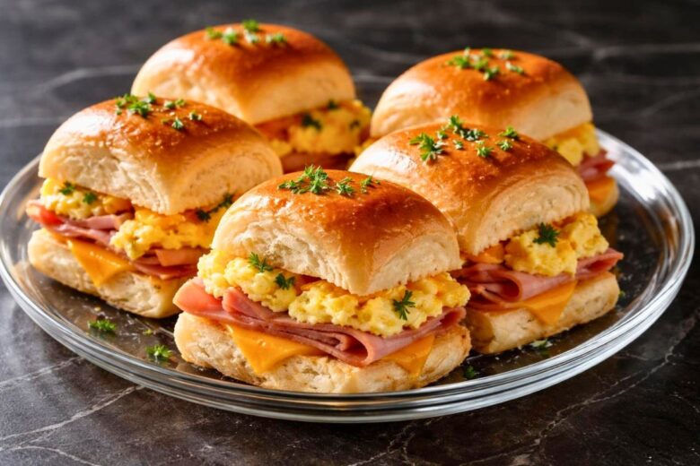 Tasty Hawaiian Roll Breakfast Sandwiches Recipe