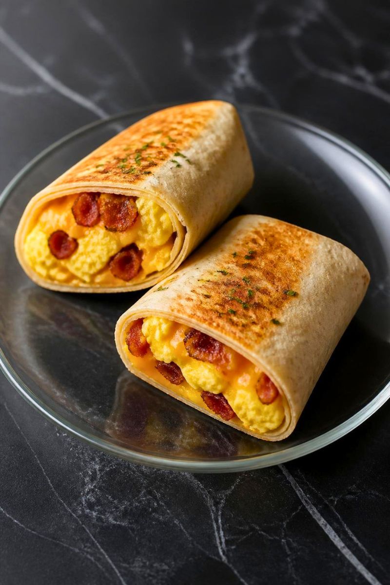 Bacon Egg and Cheese Burritos Recipe