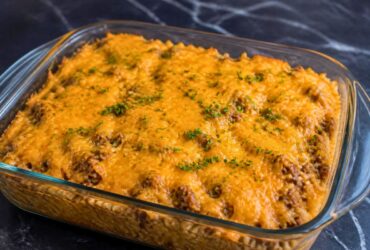 Cheesy Hamburger Rice Casserole Recipe