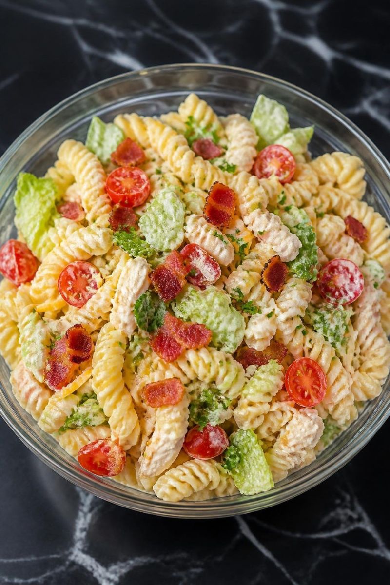 Club Sandwich Pasta Salad Recipe