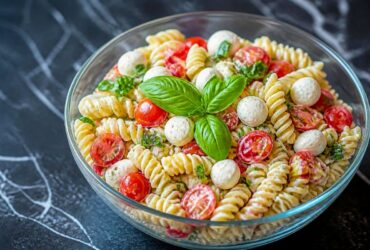 Creamy Caprese Pasta Salad Recipe