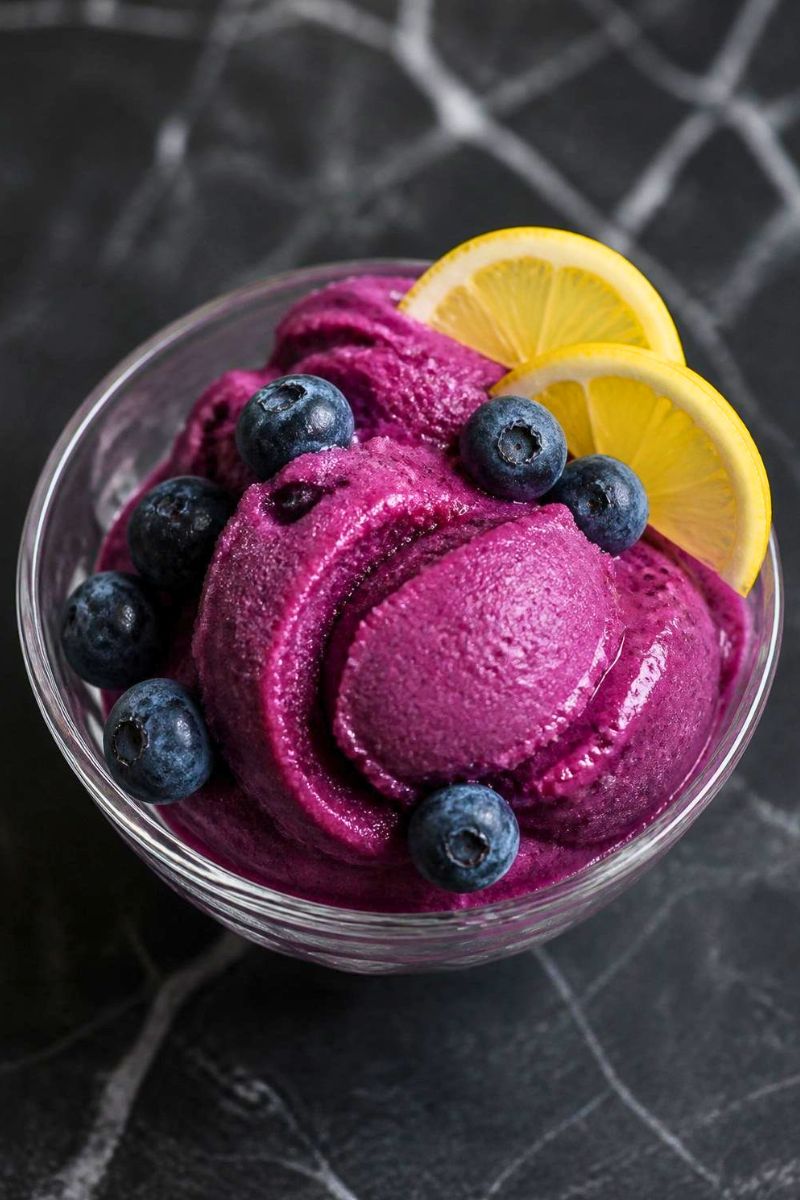 Ninja Creami Blueberry Lemon Sorbet Recipe