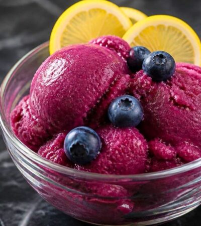 Ninja Creami Blueberry Lemon Sorbet Recipe