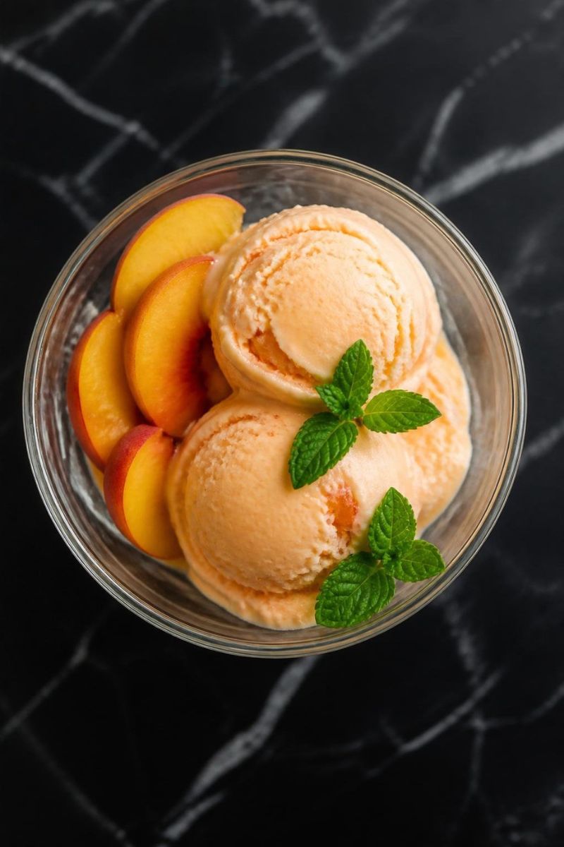 Ninja Creami Peach Ice Cream Recipe