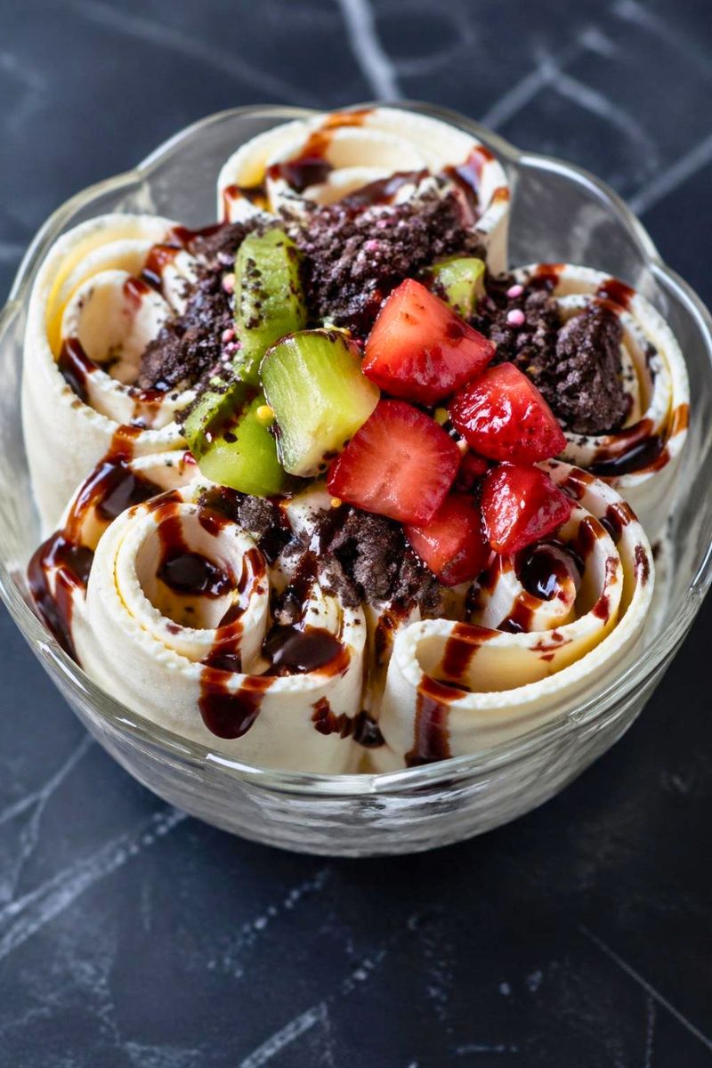 Thailand Ice Cream Rolls Recipe