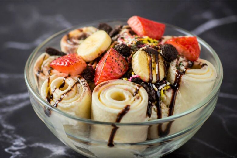 Thailand Ice Cream Rolls Recipe